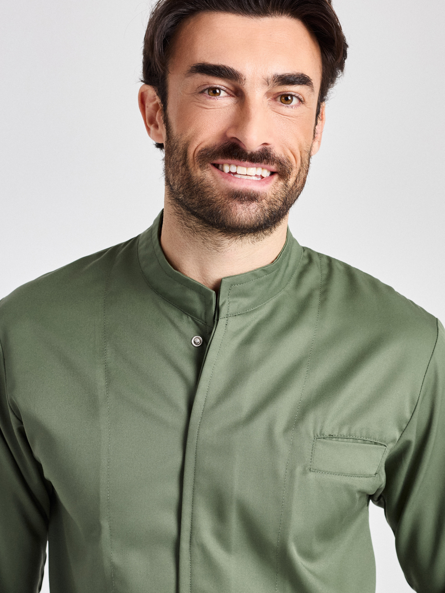 Kochjacke Rimini-Bene Man Classic - olive